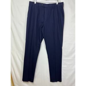 NWT Banana Republic Men's Size 34L Blue Italian Twill Suit Pants